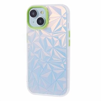 Voor iPhone 14 TPU+PC Telefoonhoes Laser Diamant Textuur Anti-val Hoesje