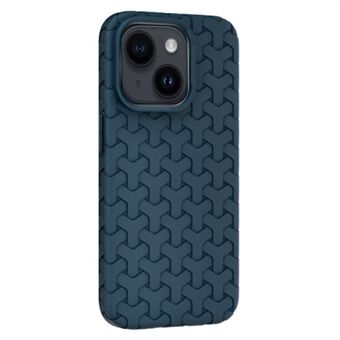 Voor iPhone 14 Hoes 3D Getextureerd Oppervlak Zachte TPU Mobiele Telefoon Achterkant