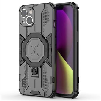 Voor iPhone 14 PC+TPU Telefoonhoesje Ringstandaard Beschermhoes