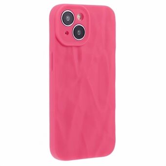 HRX Serie Voor iPhone 14 TPU Hoes Gerimpeld Oneffen Anti-kras Telefoon Beschermhoes