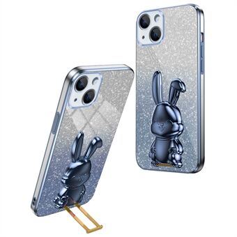 Voor iPhone 14 Cartoon Konijn Beschermhoes Stootbestendige Telefoonhoes met Standaard