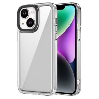 Voor iPhone 14 Hoes Transparant PC+TPU Telefoonhoesje Dikte 1,5 mm