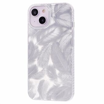 MP-serie voor iPhone 14 hoes TPU+acryl telefoonhoes met IMD veerpatroon