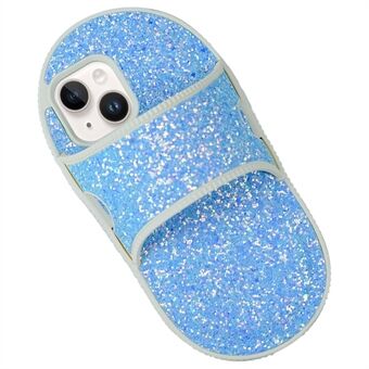 Voor iPhone 14 TPU Hoes Slipperstijl Kickstand Schokbestendige Telefoonhoes