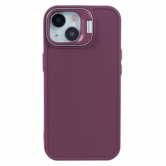 QH-serie voor iPhone 14 siliconen hoesje lensframe standaard valbestendige achtercover