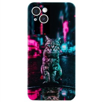 Voor iPhone 14 Schokbestendige Hoes Patroon Printen TPU Telefoon Achterkant Beschermer