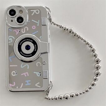 Voor iPhone 14 Electroplating Hoesjes Zachte TPU Telefoonhoes Engelstalige Letterprint