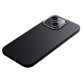 SULADA Voor iPhone 14 Hoes Carbon Fiber Textuur PU+TPU Slanke Telefoonhoes Compatibel met Magsafe