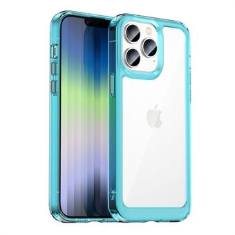 Voor iPhone 14 Pro 6.1 inch Vier Hoeken Anti-val Borstel Textuur Anti-vingerafdruk TPU + Acryl Mobiele Telefoon Case Cover