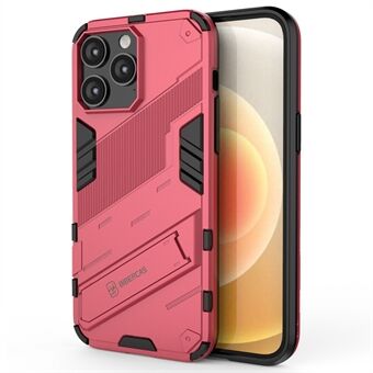 Voor iPhone 14 Pro 6.1 inch Hybrid Kickstand Phone Case Hard PC Soft TPU Shockproof Beschermhoes: