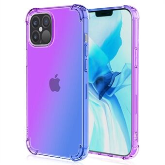 Voor iPhone 14 Pro 6.1 inch Gradiënt Ontwerp Valbestendig TPU Zachte Edge Bumper met Versterkte Hoeken Mobiel Cover