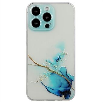 Embossing Marble Pattern Case voor iPhone 14 Pro 6,1 inch, valbestendig anti- Scratch TPU lichtgewicht telefoonhoes