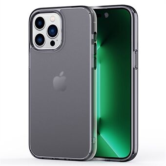 Voor iPhone 14 Pro 6,1 inch anti-val kristal mat telefoonhoesje ultradunne pc + TPU mobiele telefoon achterkant