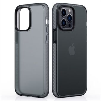 Voor iPhone 14 Pro 6.1 inch Doorschijnend TPU + PC Protector Binnentextuur Ontwerp Anti-slijtage Matte mobiele telefoonhoes