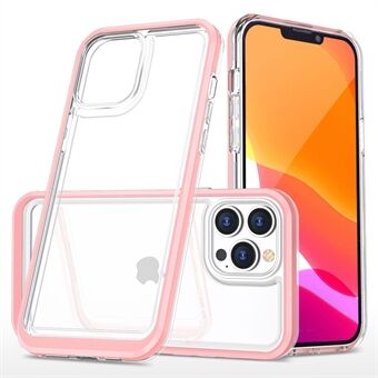 Voor iPhone 14 Pro 6.1 inch Schokbestendig Transparant Telefoonhoesje Valbestendig TPU + Acryl + PC Hybrid Cover