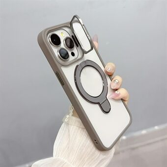 Voor iPhone 14 Pro hoesje compatibel met MagSafe Acryl + TPU Telefoonhoesje met Dubbele Kickstand