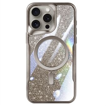 Voor iPhone 14 Pro Hoesje Compatibel met MagSafe TPU + PC Gradient Glitter Telefoonhoesje