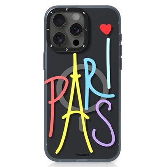 YOUNGKIT Paris-serie Voor iPhone 14 Pro Hoes PC+TPU IMD Telefoonhoes Compatibel met MagSafe