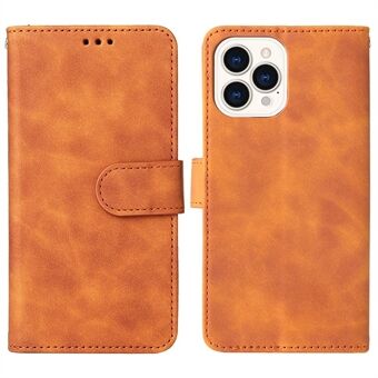 PU lederen portemonnee Folio Flip Case voor iPhone 14 Pro, Skin-touch gevoel Opvouwbare Stand Beschermende telefoonhoes