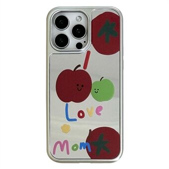 Voor iPhone 14 Pro Hoes TPU + Acryl Telefoonhoesje Fruitpatroon Spiegeloppervlak