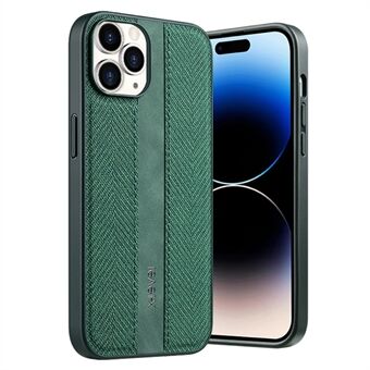 X-LEVEL Voor iPhone 14 Pro Hoesje Leer+TPU Stof Textuur Schokbestendige Telefoonhoes