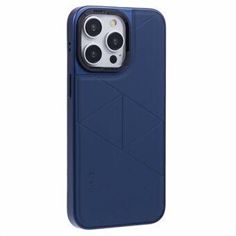 X-LEVEL Voor iPhone 14 Pro Hoesje Geometrisch Schokbestendig PC+TPU+Leren Telefoon Achterkant Cover