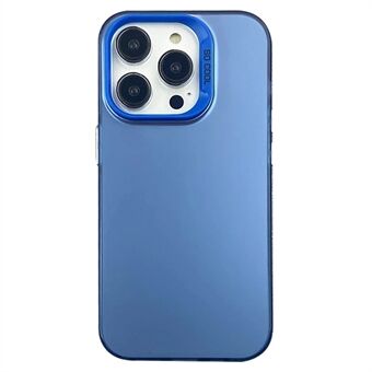 Voor iPhone 14 Pro Hoes IMD Zilveren Kleur Afwerking TPU+PC Telefoonhoesje