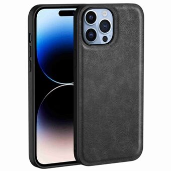 Voor iPhone 14 Pro Retro PU-leer gecoate TPU + pc-telefoonhoes slagvaste achterkant beschermhoes