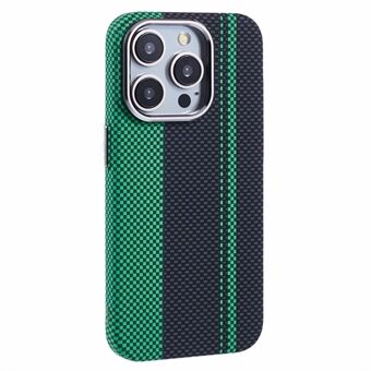 Voor iPhone 14 Pro Hoes Compatibel met MagSafe Koolstofvezel Textuur Wateroverdracht PC Telefoonhoesje