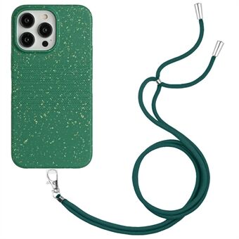 Voor iPhone 14 Pro Tarwestro Zacht TPU Krasbestendige Hoes Volledig Biologisch Afbreekbare Beschermende Composteerbare Telefoonhoes met Lange Band