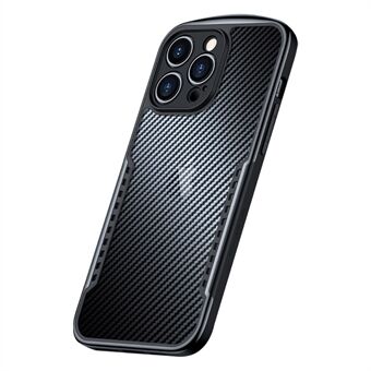 XUNDD Voor iPhone 14 Pro Valbestendige mobiele telefoonhoes Koolstofvezeltextuur Slijtvaste zachte TPU-telefoonhoes