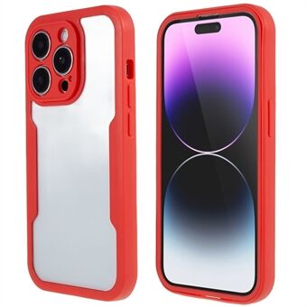 Voor iPhone 14 Pro schokbestendig telefoonhoesje PET-schermfolie + acryl + TPU volledige bescherming mobiele telefoonhoes