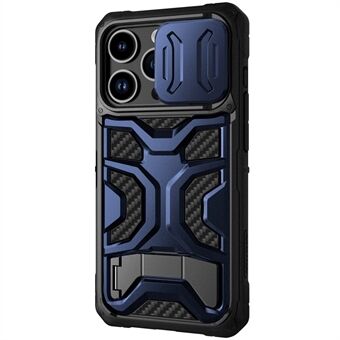 NILLKIN Adventurer Pro voor iPhone 14 Pro Anti-drop Case Kickstand Slide Camera Cover Ontwerp TPU + PC Telefoon Beschermhoes