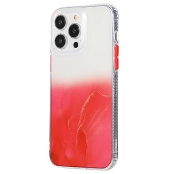 Voor iPhone 14 Pro marmer patroon acryl + TPU anti- Scratch telefoonhoes beschermende achterkant