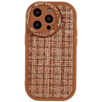 Beschermhoes voor iPhone 14 Pro Anti-drop telefoonhoes Zachte TPU PU lederen canvas telefoonhoes