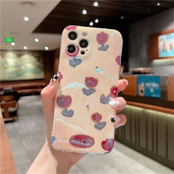 Voor iPhone 14 Pro Strass decor Stijlvol patroon IMD TPU Telefoonhoes Anti-drop Anti- Scratch Achterkant