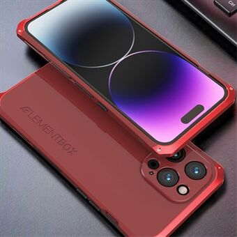 ELEMENT BOX Voor iPhone 14 Pro Metalen frame 3-delig ontwerp Telefoonhoes Anti-drop Hard PC Back Cover Protector