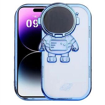 Voor iPhone 14 Pro anti- Scratch schokbestendig hoesje Spaceman Design TPU telefoonhoesje met cameralensdeksel