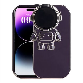 Voor iPhone 14 Pro Anti-val telefoonhoes Spaceman Design telefoonhoes Kickstand met cameralenshoes