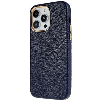 Telefoonhoesje voor iPhone 14 Pro PU-leer + pc-beschermhoes met Litchi-textuur