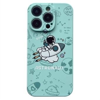 Voor iPhone 14 Pro Astronaut patroon TPU telefoonhoes Drop-proof smartphone achterkant