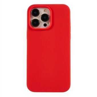 Voor iPhone 14 Pro Anti-drop telefoonhoes met zachte voering Vloeibare siliconen slanke telefoonhoes