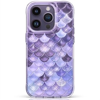 KINGXBAR Fish Scale-serie voor iPhone 14 Pro Telefoonhoes Scratch TPU + PET IML-hoes