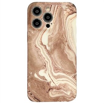 Voor iPhone 14 Pro IMD Marble Pattern Phone Cover Scratch Soft TPU Back Case