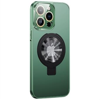Kickstand Case voor iPhone 14 Pro Compatibel met MagSafe LOGO View Cutout 2.0mm Thicken PC+TPU Phone Cover