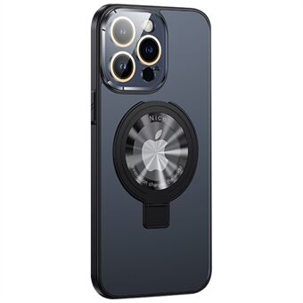 Kickstand Case voor iPhone 14 Pro Compatibel met MagSafe LOGO View Cutout 2.0mm Thicken PC+TPU Phone Cover