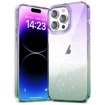 Voor iPhone 14 Pro Valbestendig PC+TPU Case Glitter Powder Clear IMD Phone Cover