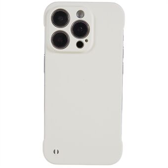 Voor iPhone 14 Pro Frameloze harde pc-hoes Skin-Touch rubberen telefoonhoes