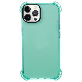 Voor iPhone 14 Pro Four Corner Shock Absorbed Phone Cover 2,5 mm TPU-hoes met lang koord