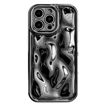 Voor iPhone 14 Pro Anti-drop Telefoonhoesje Meteoriet Textuur Galvaniseren Zachte TPU Cover